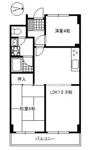 朝日江戸川橋マンション 12階 間取り図
