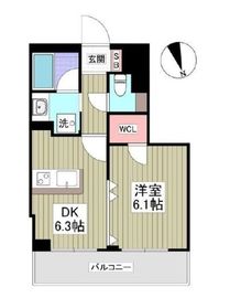 アルカンシエル横浜山下公園 6階 間取り図