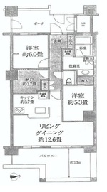 アークヒルズ仙石山テラス 7階 間取り図