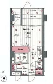 グラントレゾール広尾 2階 間取り図