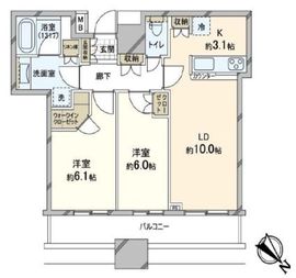 ステーションプラザタワー 12階 間取り図