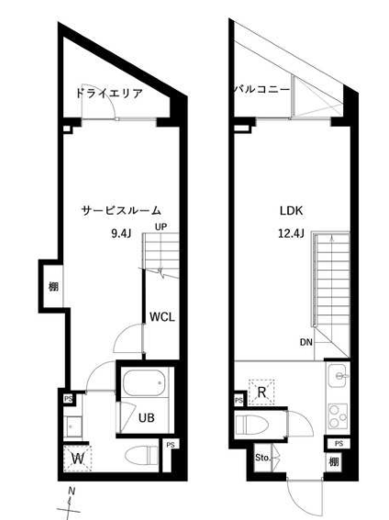 JMFレジデンス世田谷三宿 212 間取り図