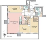 HARUMI FLAG SKYDUO SUN VILLAGE (晴海フラッグ スカイデュオ サンヴィレッジ) 12階 間取り図
