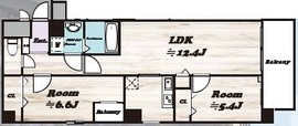 グランドシティ 401 間取り図