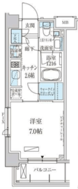 パークアクシス池上 212 間取り図