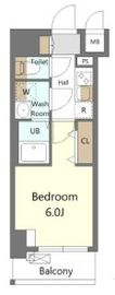 S-RESIDENCE横濱吉野町burgeon (エスレジデンス横濱吉野町バージョン) 505 間取り図