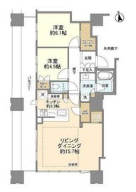 千住ザ・タワー 5階 間取り図