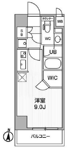 ALTERNA住吉 (オルタナ住吉) 407 間取り図