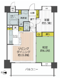 コスモ大崎ツインフォルム エクセルコート 8階 間取り図