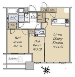 シティタワー大井町 29階 間取り図