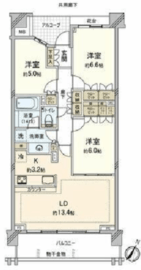 横濱紅葉坂レジデンス 2階 間取り図