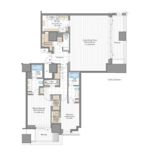 麻布台ヒルズレジデンスA 40階 間取り図
