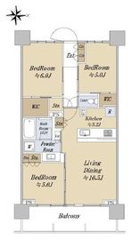 シティテラス杉並方南町 3階 間取り図