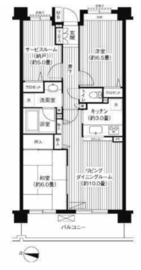 KS桜川 202 間取り図