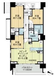 ドレッセWISEたまプラーザ 6階 間取り図