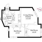 グランパセオ祐天寺イースト 101 間取り図