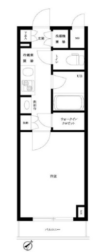 ルーブル浜松町 2階 間取り図