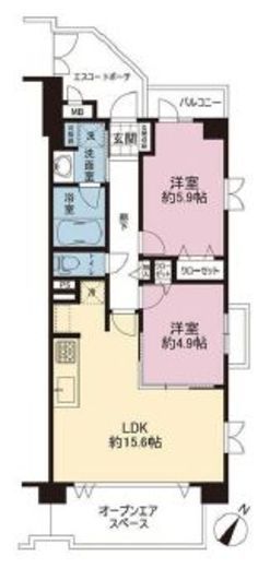 グランシティ湘南海岸マリナージュスクエア 4階 間取り図