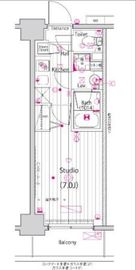 ガーラ・プライム横濱関内 8階 間取り図