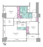 レジディアタワー上池袋 タワー棟 1513 間取り図