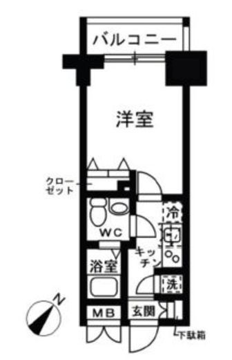 レジディア日本橋人形町2 1110 間取り図