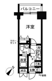 レジディア日本橋人形町2 1110 間取り図