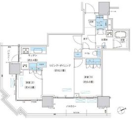パークシティ柏の葉キャンパス ザ・ゲートタワー ウエスト 1913 間取り図