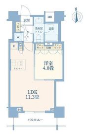 クレヴィア南麻布 5階 間取り図