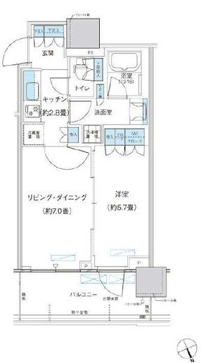 パークシティ柏の葉キャンパス ザ・ゲートタワー ウエスト 1908 間取り図