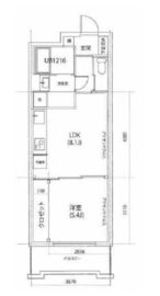 グランドパレス田町 3階 間取り図