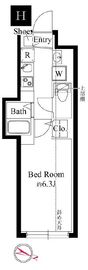 グランパセオ祐天寺ウエスト 403 間取り図