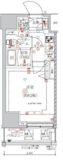 アルテシモクルセ 1002 間取り図