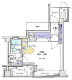 ビラカーサ四谷四丁目 4階 間取り図