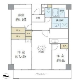 ハイムローゼ 210 間取り図