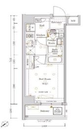 Log反町sta. (ログ反町sta.) 1階 間取り図
