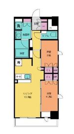 デュオステージ関内Ⅱ 5階 間取り図