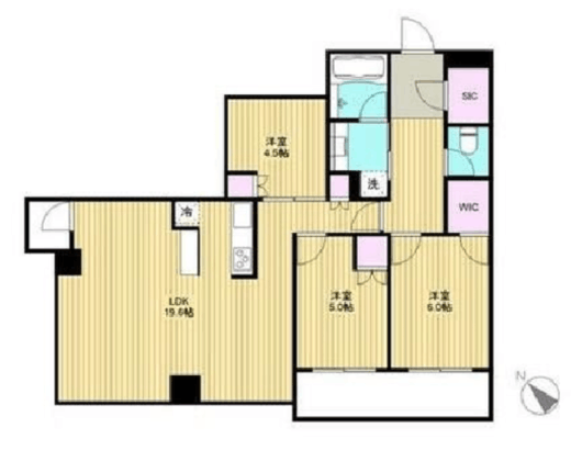 リヴァリエ 23階 間取り図