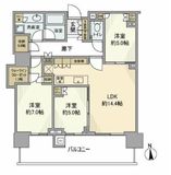 HARUMI FLAG PARK VILLAGE (晴海フラッグ パークヴィレッジ) 10階 間取り図