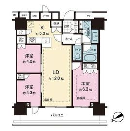 THE TOWER JUJO (ザ・タワー十条) 37階 間取り図
