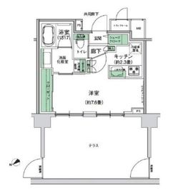 スタイリオ梶が谷 104 間取り図
