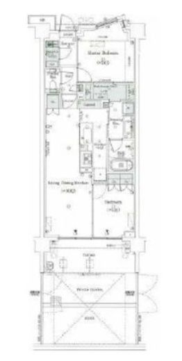パークシティ高田馬場 1階 間取り図