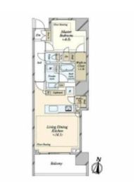 パークシティ高田馬場 8階 間取り図