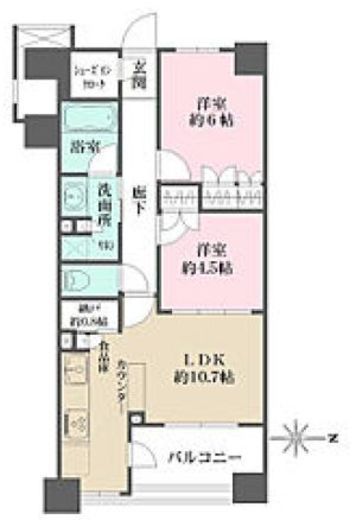 BELISTA板橋浮間舟渡 (ベリスタ板橋浮間舟渡) 5階 間取り図