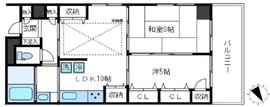 ライトコート四谷 4階 間取り図