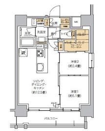 リビオメゾン芝浦 207 間取り図