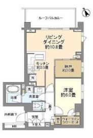 ミッドガーデン赤坂氷川 5階 間取り図