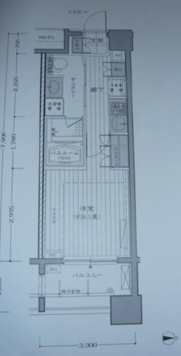 シティハウス新宿柏木 4階 間取り図