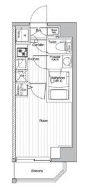 プレミアムキューブ品川ウエスト 4階 間取り図