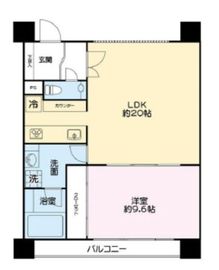 リリファ横濱山下町 6階 間取り図