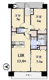 プロスペクト川崎 602 間取り図